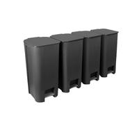 Ensemble de conteneurs pour collecte et tri des déchets 4x40l Practic Pattumiera