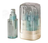 Ensemble de conteneurs rechargeables - Ensemble de conteneurs de voyage | Petits conteneurs cosmétiques | Bouteilles compressibles transparentes de 4 pièces | Bouteilles de voyage pour voyager, plage