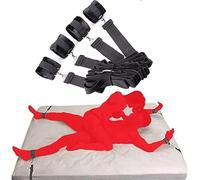 Ensemble de contraintes pour kit de bondage sexuel Contraintes Sexy for Adultes Couples Contraintes De Lit King Bed Menottes Réglables Menottes Sexuelles Chaînes Attachées Sur La Main De Lit Outils de