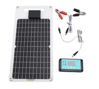 Ensemble de contrôleur de Charge solaire 50W, panneau solaire en silicium monocristallin avec Double sortie USB Type C DC pour téléphone, caméra de sécurité Rv