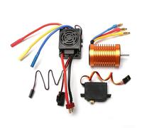 Ensemble de contrôleur de moteur ESC sans balais 60 A et 3650 avec boîtier en métal pour voitures télécommandées WLtoys 12428 A959 B 144001 offrant une puissance de 900 W et un contrôle précis (WSTZ02