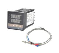 Ensemble de contrôleur température PID numérique REX-C100, Thermocouple K/J, sonde à vis M6 1m, relais SSR 40DA avec dissipateur thermique 1 pièce(Set 1 J)