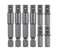 Ensemble de conversion d'embouts hexagonaux à carrés - Mécanisme de maintien à ressort - Outil ergonomique supplémentaire - Lien de port pour outil électrique