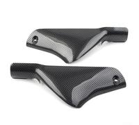 Ensemble de coques de carénage avant pour ZX6R 2001-2002, matériau ABS, motif fibre de carbone, remplacement direct boulonné, comprend les deux protections latérales et avant