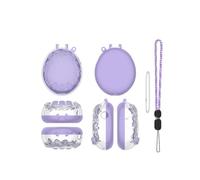 Ensemble de coques de protection avec dragonne et chaîne de perles - Utilisation pour appareil virtuel Paradise Virtual Pet Device - Housse de transport rigide - Chaîne de perles - Sac de transport