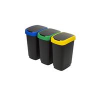Ensemble de corbeilles de tri Twist 3x25L