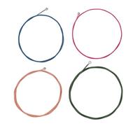 Ensemble de cordes de basse électrique 4pcs Crises colorées métalliques premium Sound vif clair pour les guitares de basse électriques vibrants durables résistantes à la rouille.