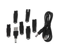 Ensemble de cordon de chargement USB pour rasoirs, 7 piece set