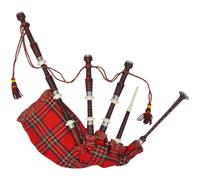 Ensemble de cornemuse écossaise bois de acacia Housse tartan vert noir vidaXL