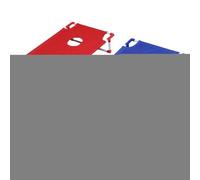 Ensemble de cornhole classique - Kit de cornhole portable - Jeu pour adultes et enfants - Avec 8 poches - Planches compactes de 55 x 50 cm - Pour arrière-cour, pelouse, camping et intérieur