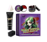 Ensemble de cosplay de création de cicatrices | Ensemble sanglant d'Halloween Make-Up | Outils de cosmétiques pour les fausses cicatrices Spray Vampire Costume Makee-Up Accessoires | Étape professionn
