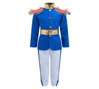 Ensemble de costume de prince pour célébration royale 3 pièces pour garçons, pour la semaine du livre scolaire, le spectacle de pantomime et la journée de personnage de livre 110,120,130,140Polyester