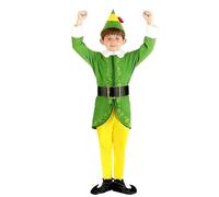 Ensemble de costume d'elfe de Noël pour enfants, garçons et filles, costume d'elfe du Père Noël, petit assistant, lutin lutin pour Noël, carnaval et cosplay, femmes et hommes