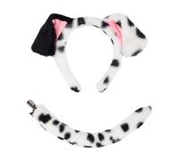 Ensemble de costume pour chien comprenant un bandeau, une queue, un nez, un nœud papillon, une jupe pour Halloween, un costume de cosplay pour enfant et adulte