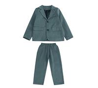 Ensemble de Costume pour Garçons,2 Pièces Ensemble de Blazer Veste et Pantalon pour Enfants,Tenue Bapteme Garcon Vêtements de Loisirs Costard de Mariage Costume pour Fête Soirée Cérémonie