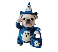 Ensemble de Costumes d ' Halloween pour Chiens, M | Tenue lumineuse pour animal de compagnie avec chapeau pointu et assorti pour habiller des photos et s ' amuser