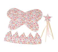 Ensemble De Costumes Hobgoblin Monarch Avec Ailes De Papillon Fleuri Pour Filles Avec Bâton De Conjuration De Chapelet Pour L'exécution Sur Scène Et Costume Ensemble De Bâtons De Conjuration De De