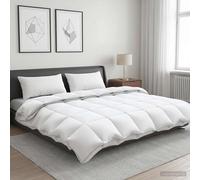 Ensemble de couette 90 % en duvet d’oie FULDA 3 pièces Blanc canard vidaXL vidaX