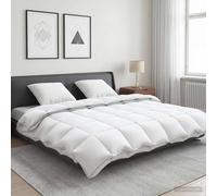 Ensemble de couette 90 % en duvet d’oie FULDA 3 pièces Blanc canard vidaXL vidaX