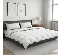 Ensemble de couette 90 % en duvet d’oie FULDA 3 pièces Blanc canard vidaXL vidaX