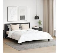 Ensemble De Couette Avec Oreiller 3 Pcs Blanc 240 X 220 Cm Microfibre