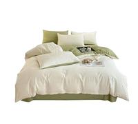 Ensemble de Couette TFBHL Cotton Jacquard Ensemble de literie Quatre pièces Set à Plaque de lit Ensemble de Couvre-Housse Confortable (Couleur: A, Taille: lit 2M)