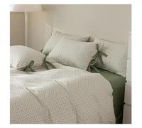 Ensemble de Couette TFBHL Flower Flower Imprimé Ensemble de literie en Coton Doux 4 pièces Ensemble de Lits de lit - Set Cover Cover Cover (Couleur: C, Taille: King)