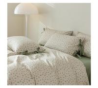 Ensemble de Couette TFBHL Flower Flower Imprimé Ensemble de literie en Coton Doux 4 pièces Ensemble de lit - Coquette de Courtepointe Ensemble de Couverture de Couette (Couleur: D, Taille: Reine)