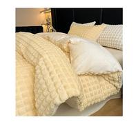 Ensemble de Couette tfbhl Hiver épaississeur de Couette de Couette Duvet du Plaque de lit Duvet Le Jeu de literie en veette en Velours Doux en veette (Couleur Jaune, Taille: 1,5/1,8 m de lit)