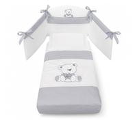 Ensemble de couette tour de lit Tato Erbesi - Gris