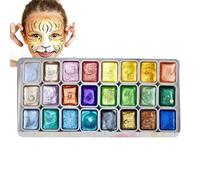 Ensemble De Couleur Aquarelle Chatoyante, Palette De Couleur Aquarelle, Peintures Aquarelles, Couleurs De L'eau, Peintures D'artisanat Avec 24 Couleurs Fascinantes Pour Les Étudiants, Artistes Profess
