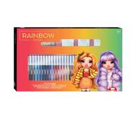 Ensemble de couleurs hautes arc-en-ciel multiprint avec timbres, 41dlg.