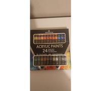 Ensemble de couleurs peinture aérographe acrylique 24 couleurs - 12 ml 3 pinceau