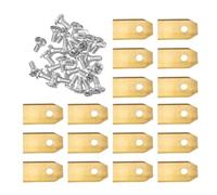 Ensemble De Coupe-bordure De Rechange for Lames En Acier Inoxydable, Compatible Avec Husqvarna, Automower, Compatible Avec Gardena, Composant De Fixation De Réparation De Tondeuse À Gazon(18PCS Gold)