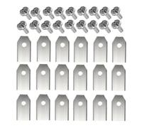 Ensemble De Coupe-bordure De Rechange for Lames En Acier Inoxydable, Compatible Avec Husqvarna, Automower, Compatible Avec Gardena, Composant De Fixation De Réparation De Tondeuse À Gazon(18PCS Silver)