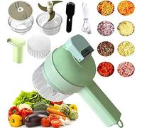 Ensemble de coupe-légumes électrique portable 4 en 1 hachoir à ail électrique multifonctionnel pour chili gingembre poivre oignons