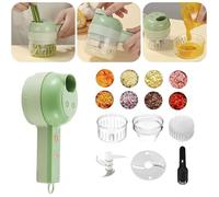 Ensemble de Coupe-légumes électrique portatif 4 en 1, Mini Presse-Boue à l'ail électrique sans Fil, Hachoir électrique Aliment[787]