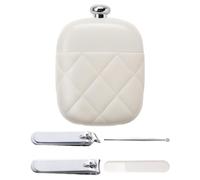 Ensemble De Coupe-Ongles | 4-En-1 Coupe-Ongles En Acier Inoxydable | Ciseaux À Ongles Courbés Avec Étui - Pour Le Voyage Les Hommes Le Père Le Les Personnes Âgées Le Lieu De Travail Le Domicile Les