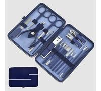 Ensemble de Coupe-Ongles en Acier Inoxydable, Essentiel de Voyage Portable 18 en 1,Mode Professionnel Coupe-Ongles en Acier Inoxydable, Cadeau toilettage pour Hommes Femmes Parents