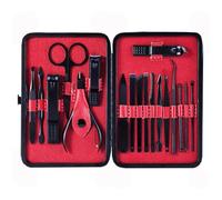 Ensemble de coupe-ongles en acier inoxydable, or Rose, ciseaux de pédicure, pince à épiler, cure-oreille, ensemble de manucure, 18 pièces 5