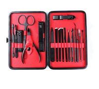 Ensemble de coupe-ongles professionnels en acier inoxydable, 7, 10, 15 ou 18 pièces, coupe-ongles épais pour ongles de pieds, 18 pièces, C