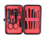 Ensemble de coupe-ongles professionnels en acier inoxydable, 7, 10, 15 ou 18 pièces, coupe-ongles épais pour ongles de pieds, 10 pièces, C