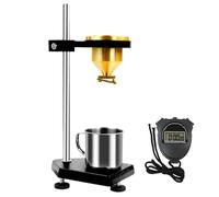 Ensemble de coupelles d ' efflux de viscosité, With stopwatch | Orifice en acier inoxydable et corps de coupelle en laiton, configuration de la base assistée par alignement,
