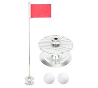 Ensemble de coupelles et de drapeaux de golf, ensemble de coupelles et de drornet Plate présente une tasse de golf et des drapeaux qui améliorent la précision et se sentent similaires aux parcours pro