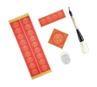Ensemble de couplet antithétique comprenant un chiffon d'écriture à l'eau, un pinceau à écriture, un seau de lavage pour débutant en calligraphie