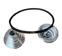 Ensemble de courroies de roue pagode en aluminium avec courroie de distribution K660 de type V compatible avec perceuse à perceuse Z4116, roue de transmission à 4 étapes/5 étapes (21 mm)