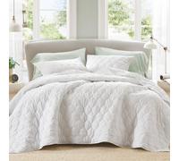 Ensemble de courtepointe King Comfort Spaces Couvre-lit r versible moderne Ogee Ensemble de literie King Couette matelass e confortable Couche d'