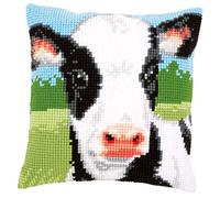 Ensemble de coussin au point de croix, vache