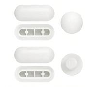 Ensemble de coussin de siège de toilette en plastique moderne, coussins de siège de toilette, tampons de siège de toilette amortisseurs, coussins réducteurs de bruit, remplacement universel de coussin