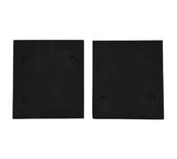Ensemble de coussinets arrière en mousse de rechange pour ponceuse Power 4510 - Tapis arrière en mousse noir de 10,9 x 9,9 cm, compatible avec les feuilles de papier abrasif standard et adhésives